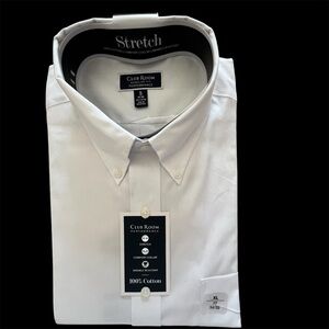 NWT Men’s Club Room white dress shirt. Size xl neck 17 sleeve: 34/35
